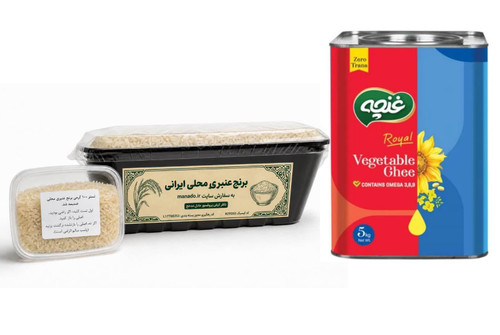 پک اقتصادی - روغن غنچه + برنج عنبر بو - 4 قسطه