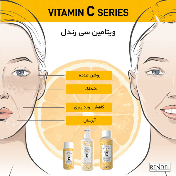 فوم شستشوی صورت رندل مدل ویتامین C - قسطی